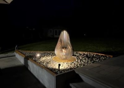 Parterre - Schistes - Acier Corten - Spot - Lumière - Eclairage - Aménagement Extérieur - Laurent Hubert