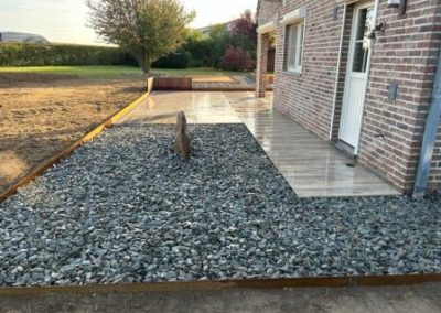 Terrasse - Céramique - Acier Corten - Parterre - Schiste - Aménagement Extérieur - Laurent Hubert