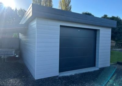 Abris de jardin - Garage - Bardage Cedral click wood - Aluminium - Porte électrique -Aménagement Extérieur - Laurent Hubert