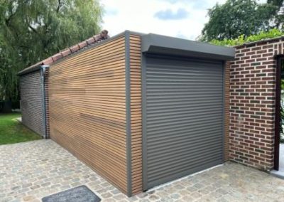 Car port - Abris de jardin - bois - porte electrique - Aménagement extérieur - Laurent Hubert